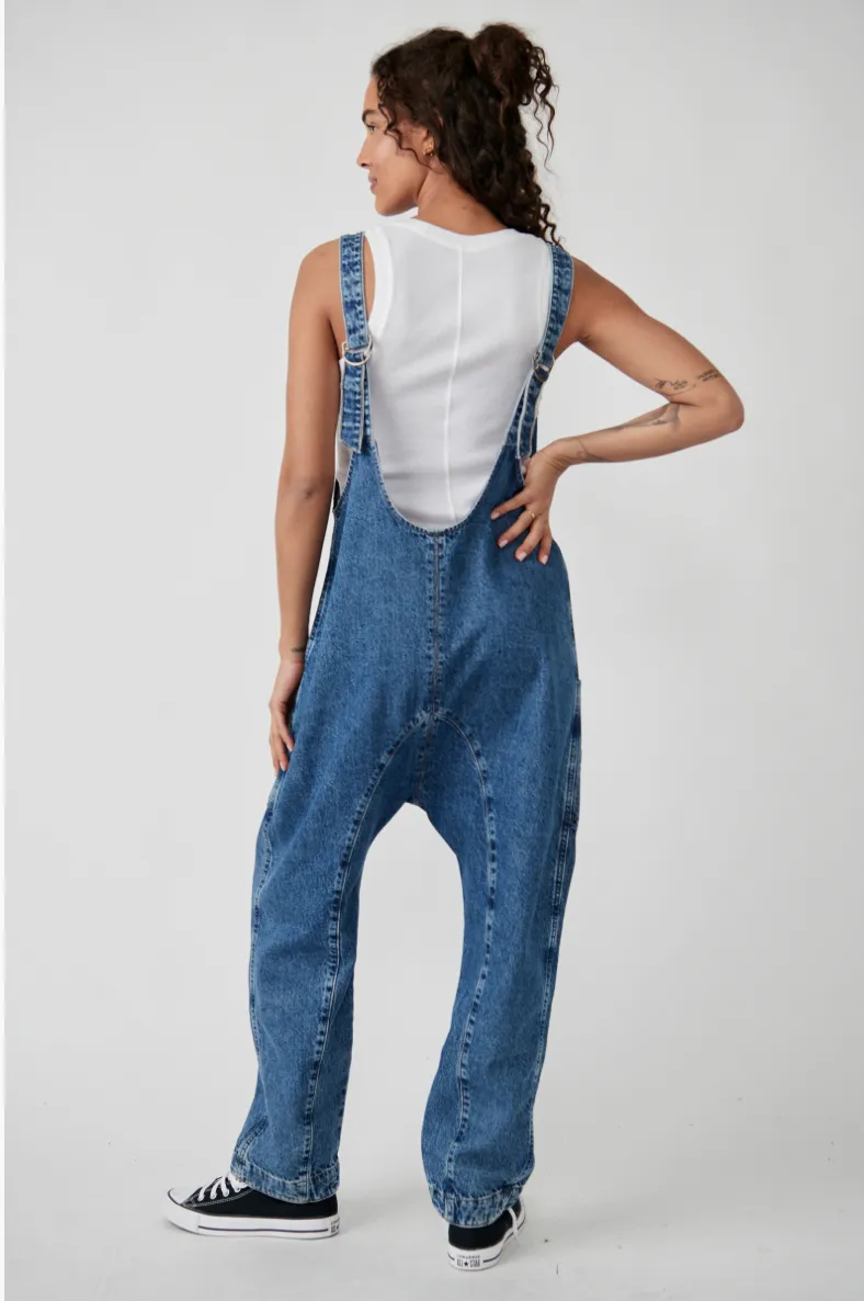 FREE PEOPLE High Roller Jumpsuit-Sapphire Blue