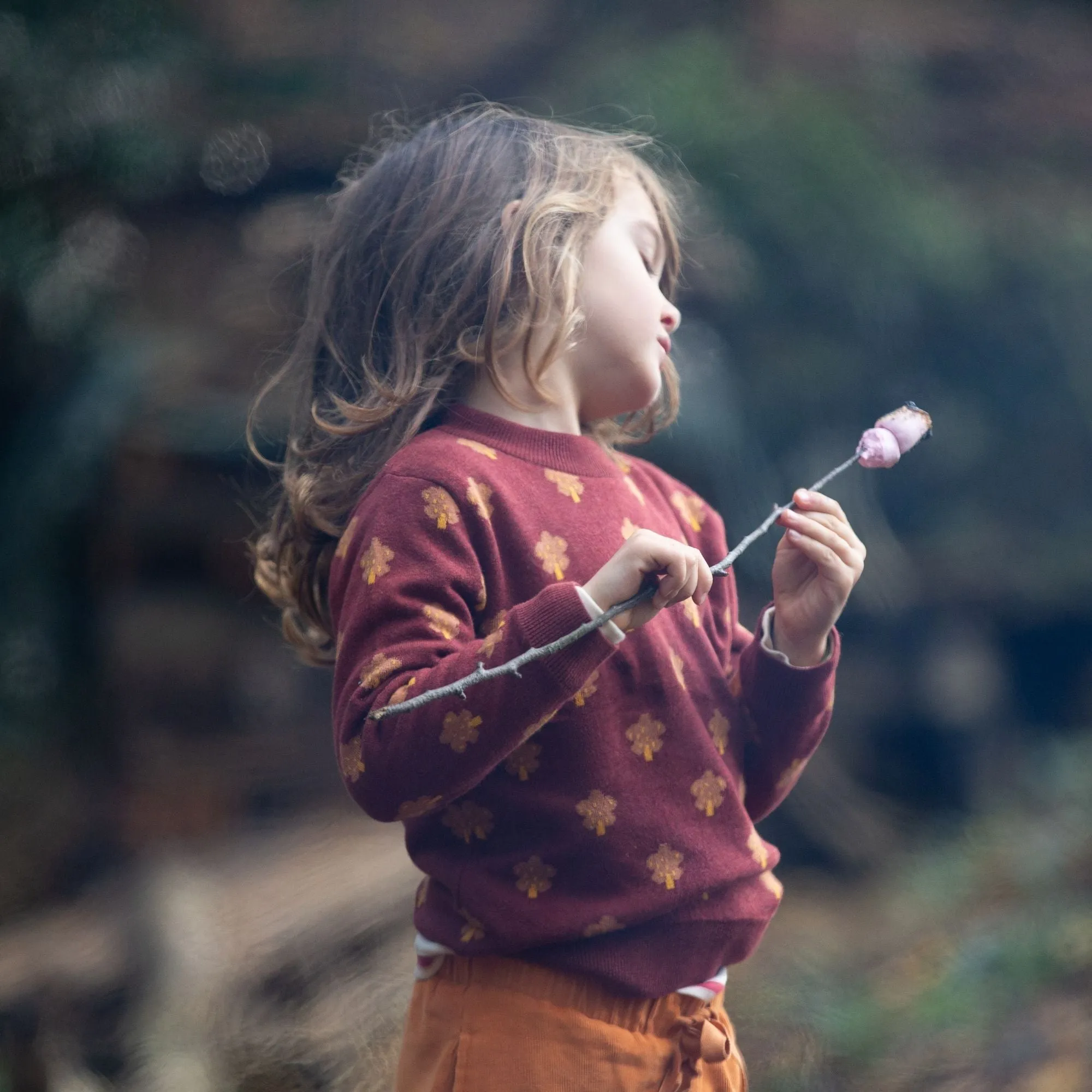 From One To Another Autumn Leaf Knitted Jumper