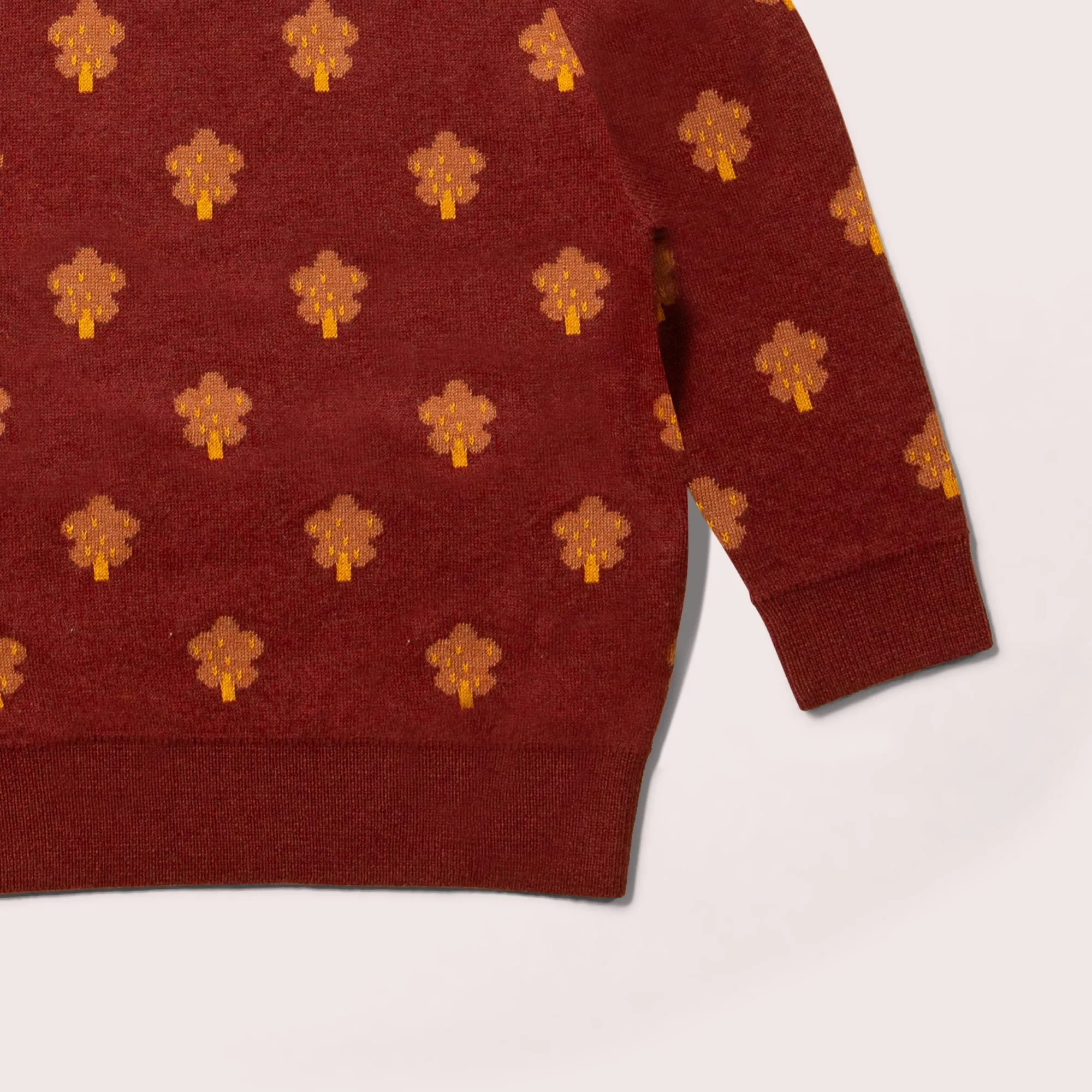 From One To Another Autumn Leaf Knitted Jumper