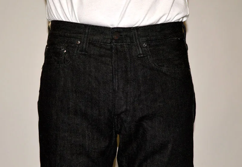 FULL COUNT "1108BK" Slim Straight Black Selvedge Denim