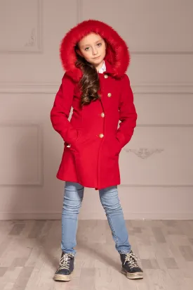 GIRL STRAIGHT COAT