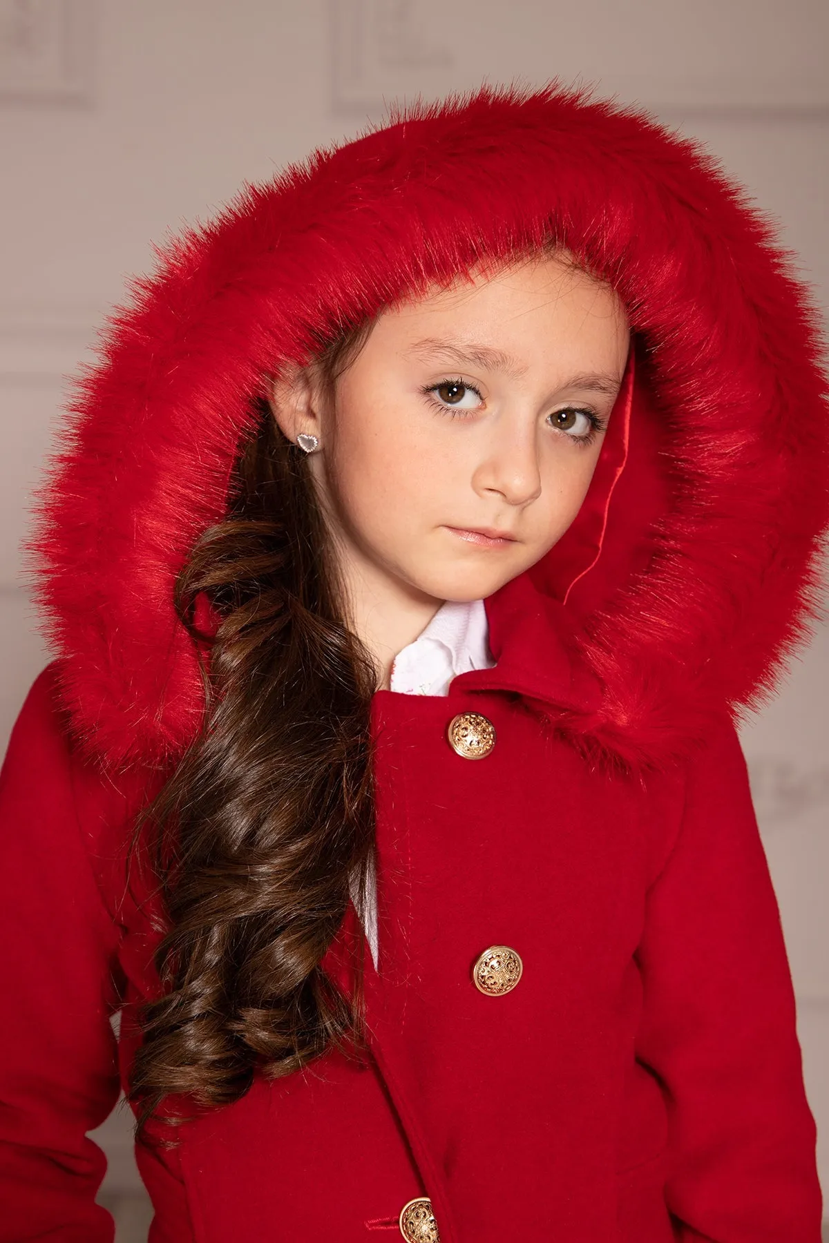 GIRL STRAIGHT COAT