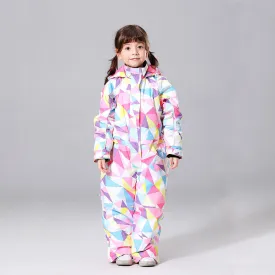 Girls One Piece Style Winter Fashion Ski Suits Winter Jumpsuit Snowsuits