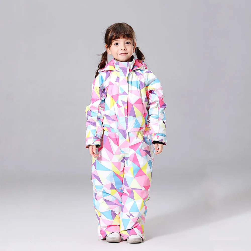 Girls One Piece Style Winter Fashion Ski Suits Winter Jumpsuit Snowsuits