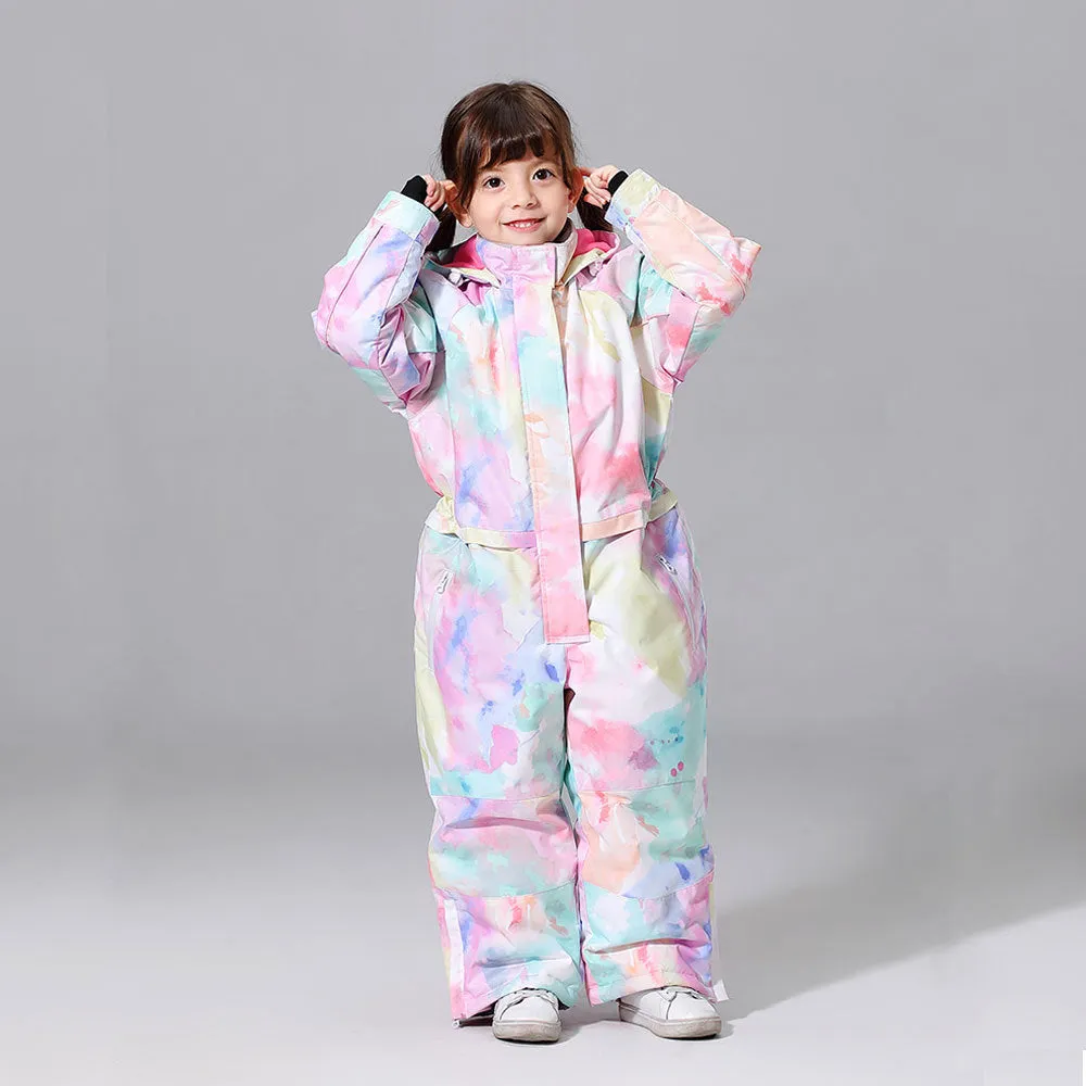 Girls One Piece Style Winter Fashion Ski Suits Winter Jumpsuit Snowsuits