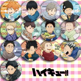 Haikyuu!! Autumnal Character Buttons / Pins