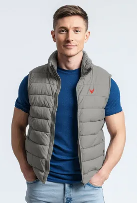 Hinz Luxury Puffer Jacket (Stone -Grey)