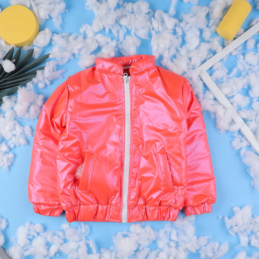 Infant Puffer jacket For Girls - Pink