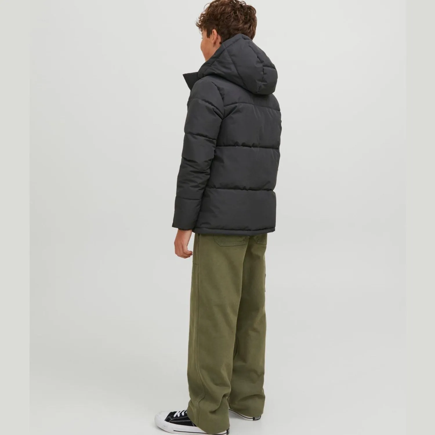 Jack & Jones Junior Black Cospeed Puffer Jacket