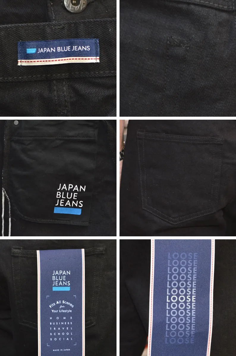 JAPAN BLUE JEANS -CIRCLE- "J514" 14oz BLACK Denim LOOSE STRAIGHT