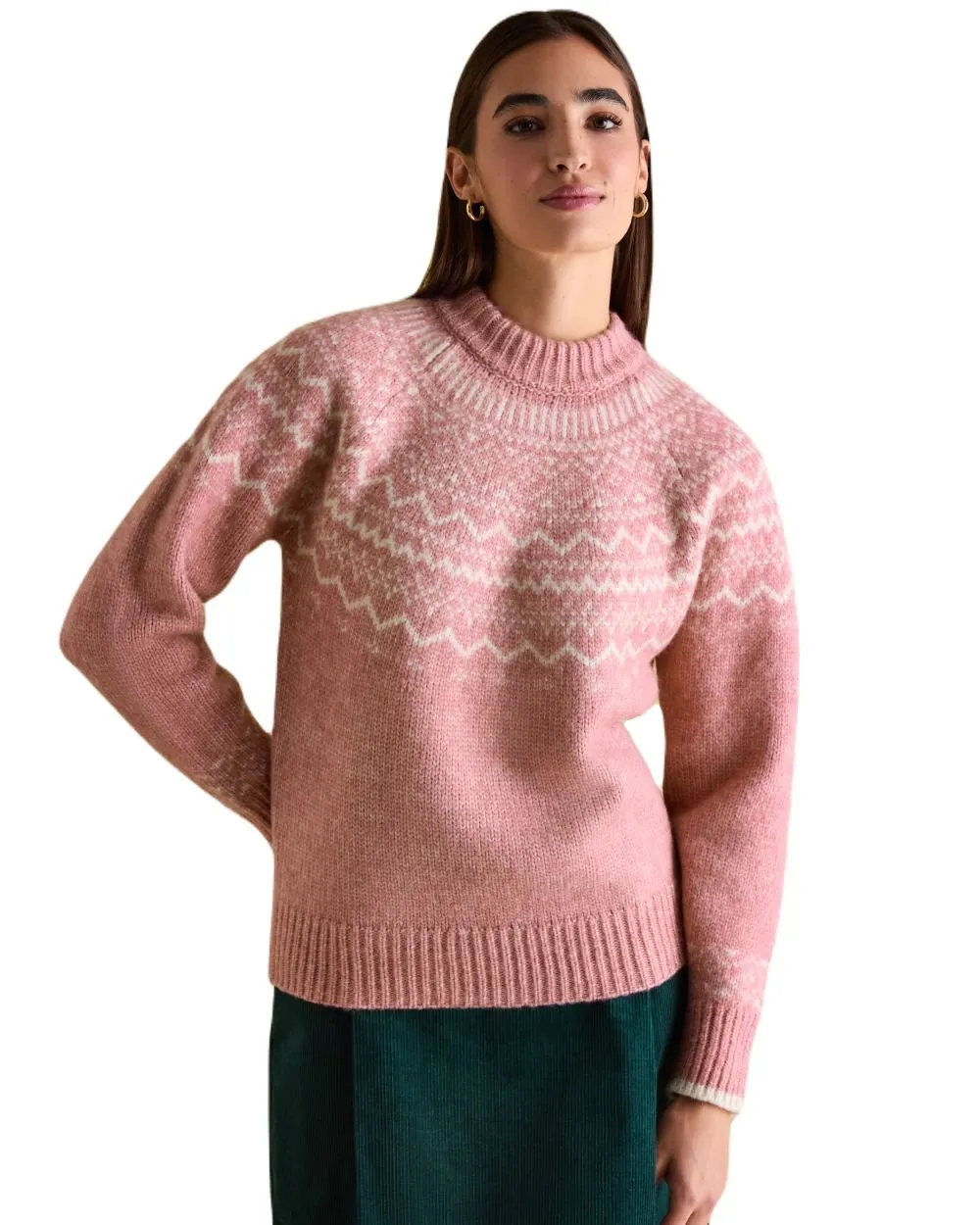 Joules Charlotte Crew Neck Fair Isle Jumper