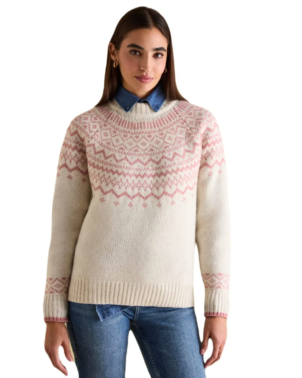 Joules Charlotte Crew Neck Fair Isle Jumper