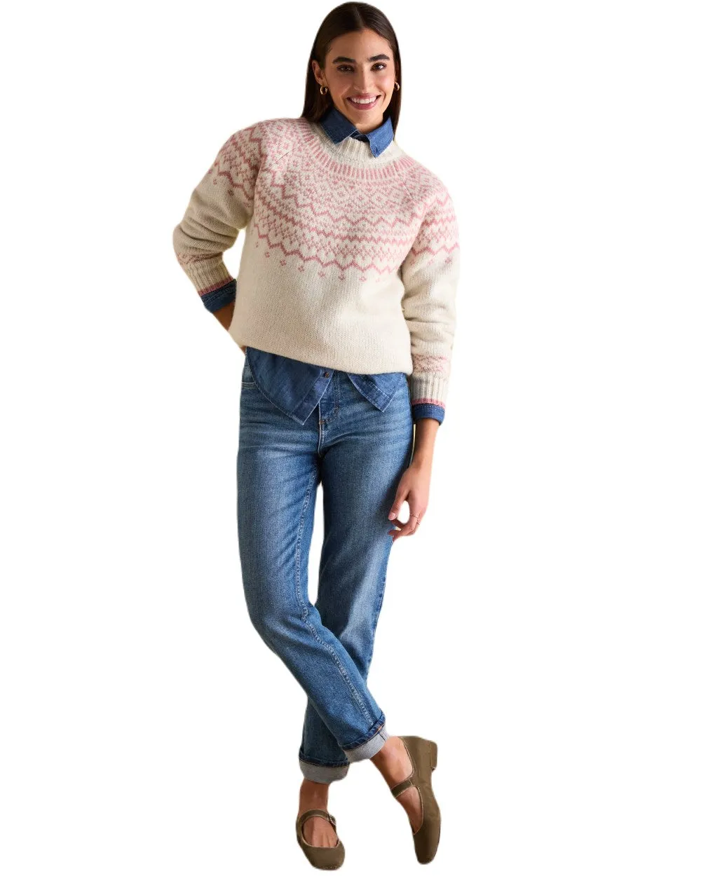 Joules Charlotte Crew Neck Fair Isle Jumper