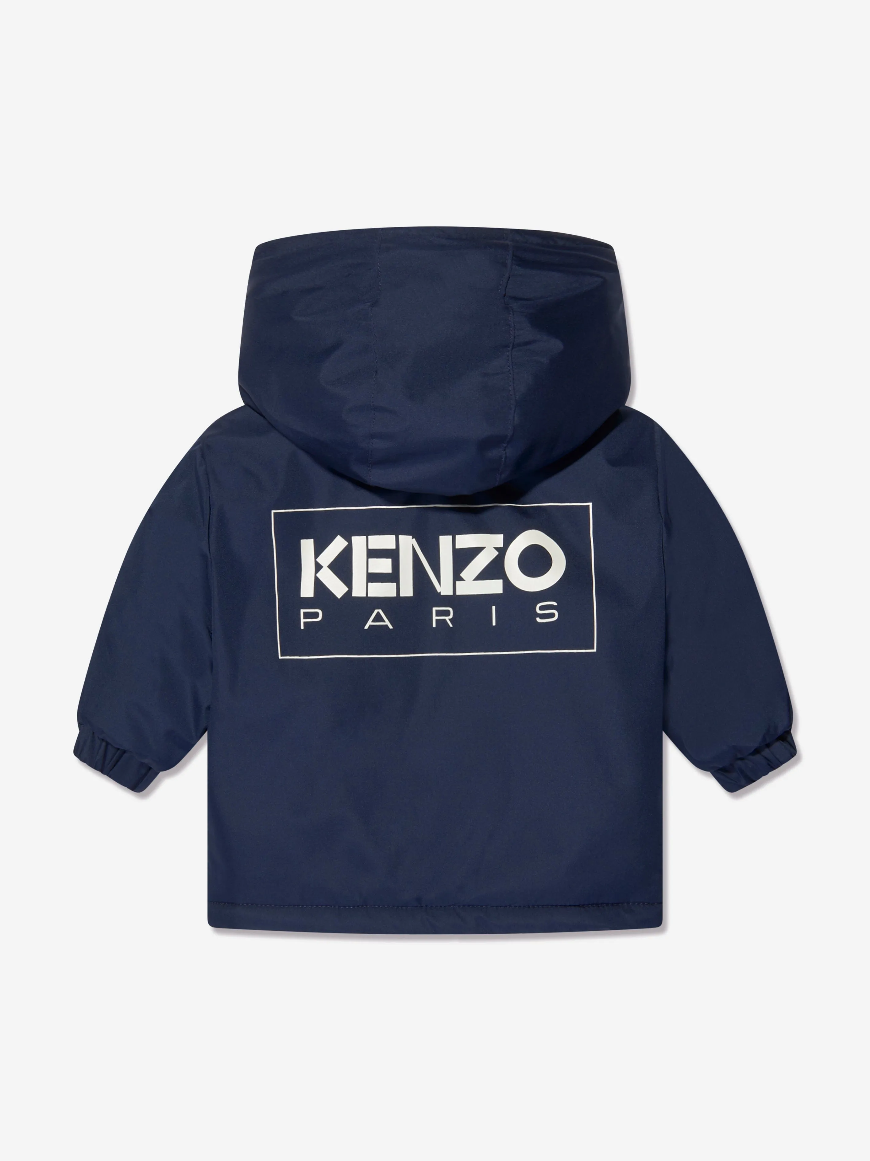 KENZO Baby Boys Logo Puffer Jacket in Navy