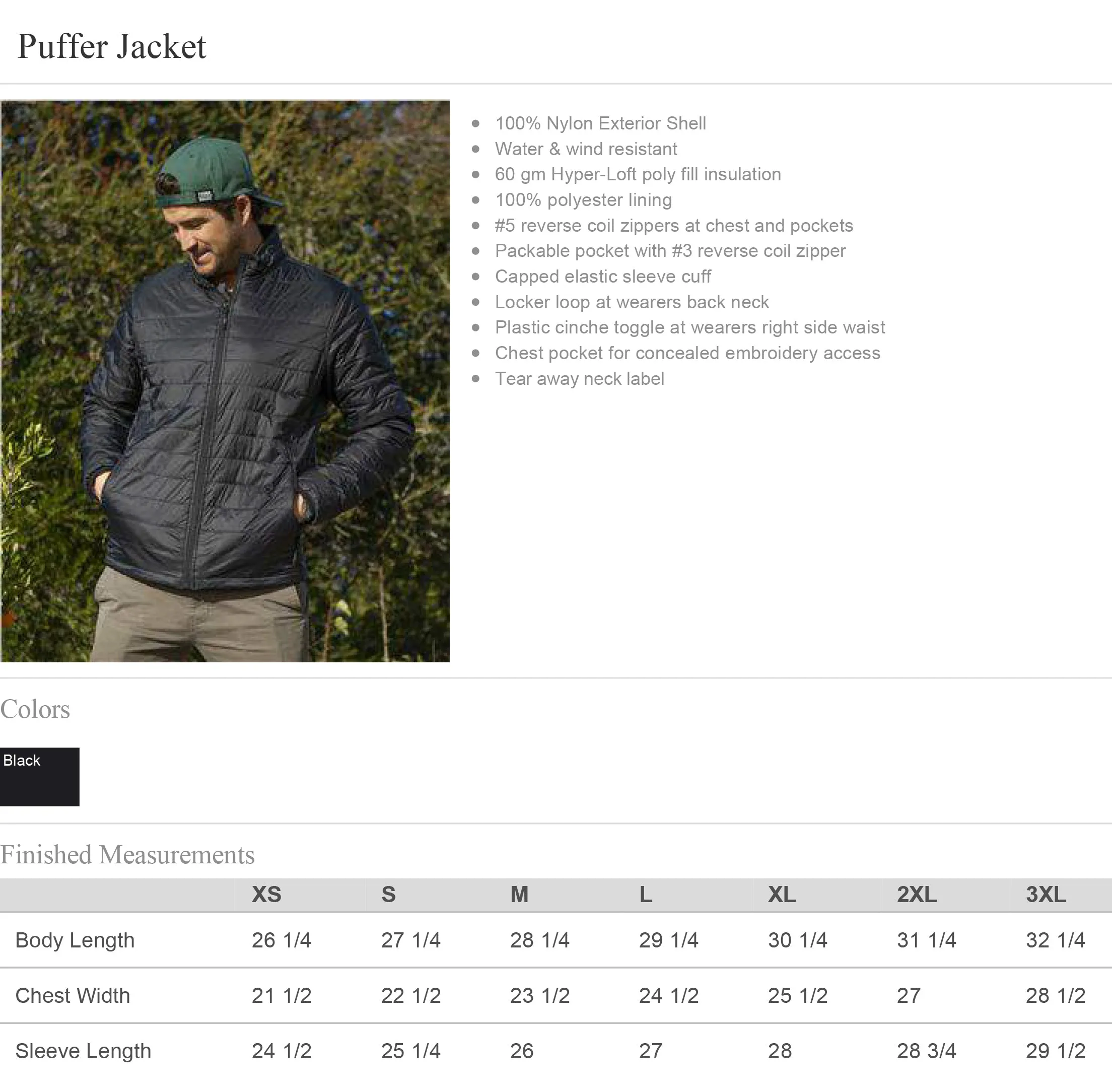 Kiwanis Puffer Jacket - Mens