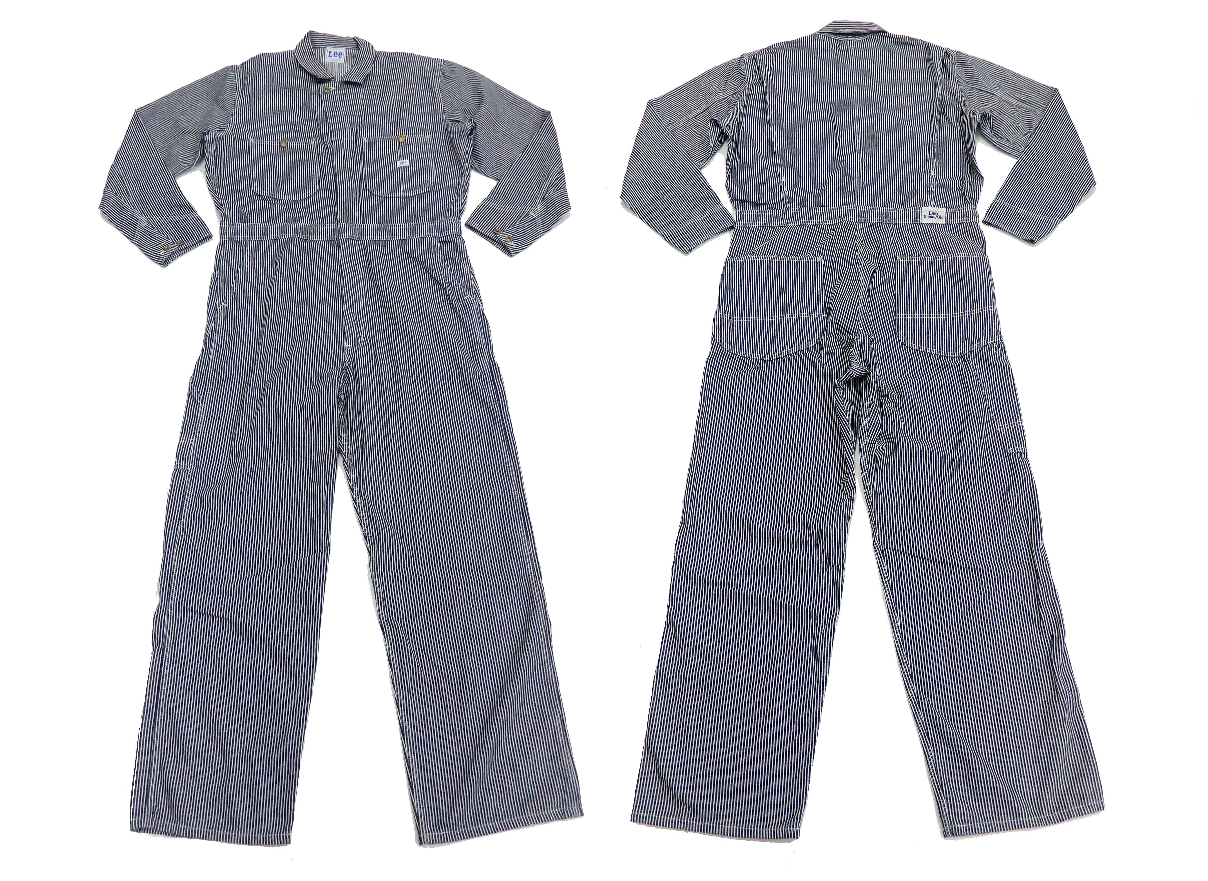 Lee Coverall Men's Reproduction of Union-All Long Sleeve Unlined Coveralls LM7213 LM7213-104 Hickory Stripe