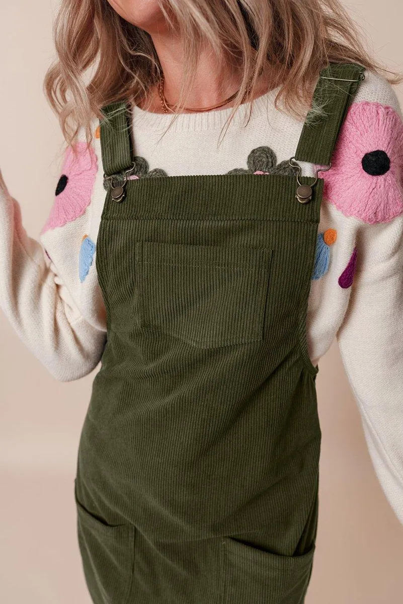 Lillie Corduroy Overall Dress