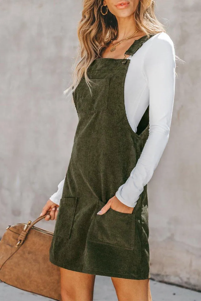 Lillie Corduroy Overall Dress