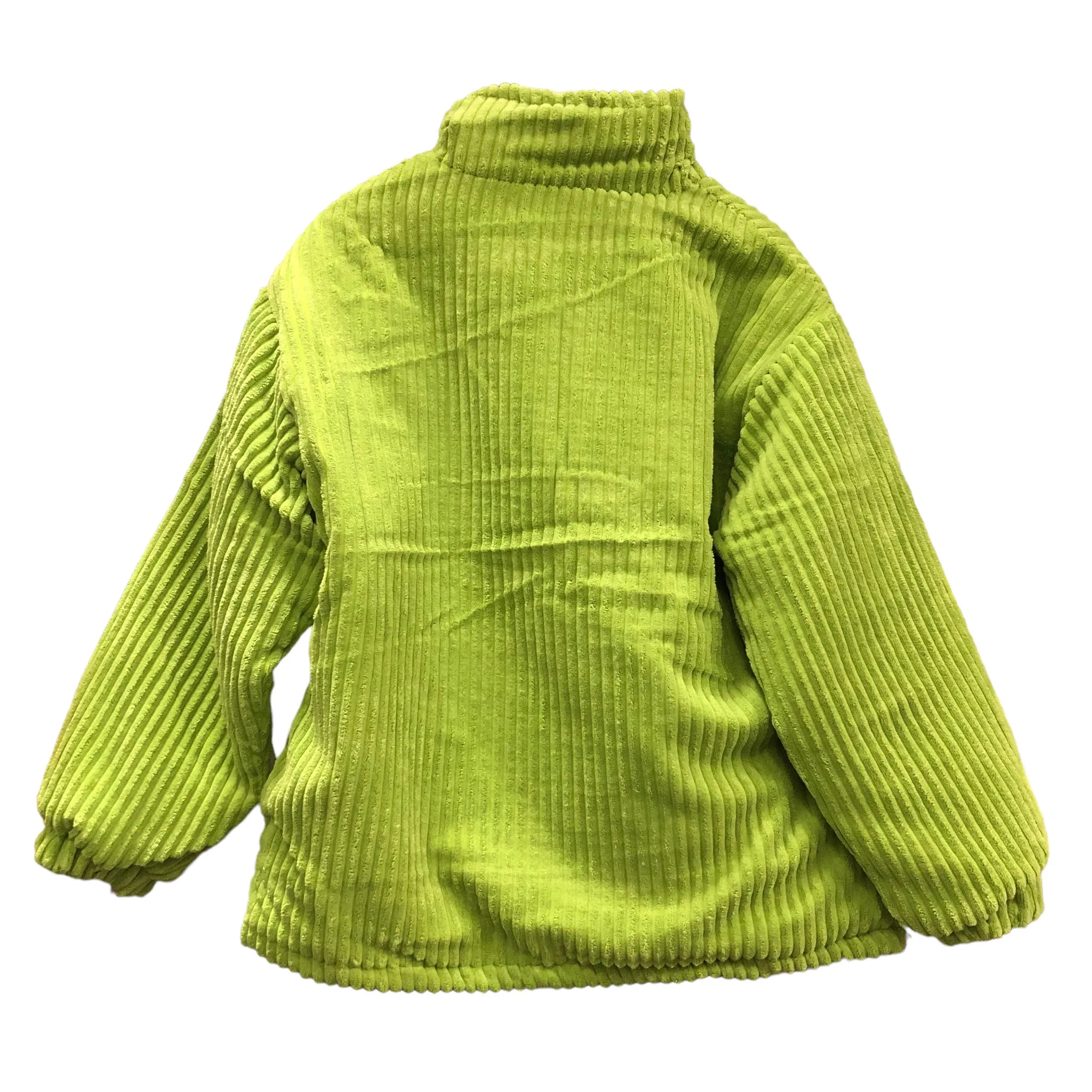 Lime Corderoy Puffer Jacket