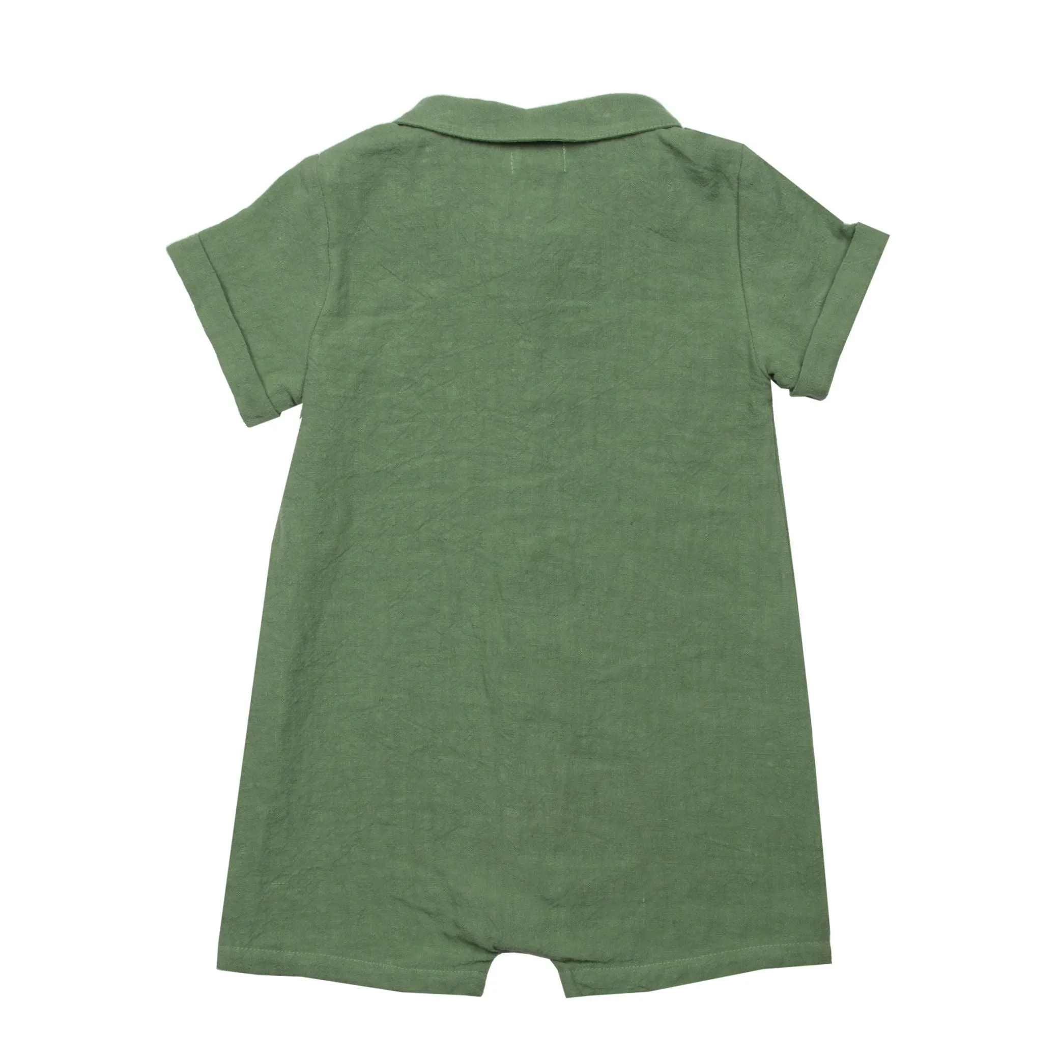 Linen Baby Overall Loden Frost