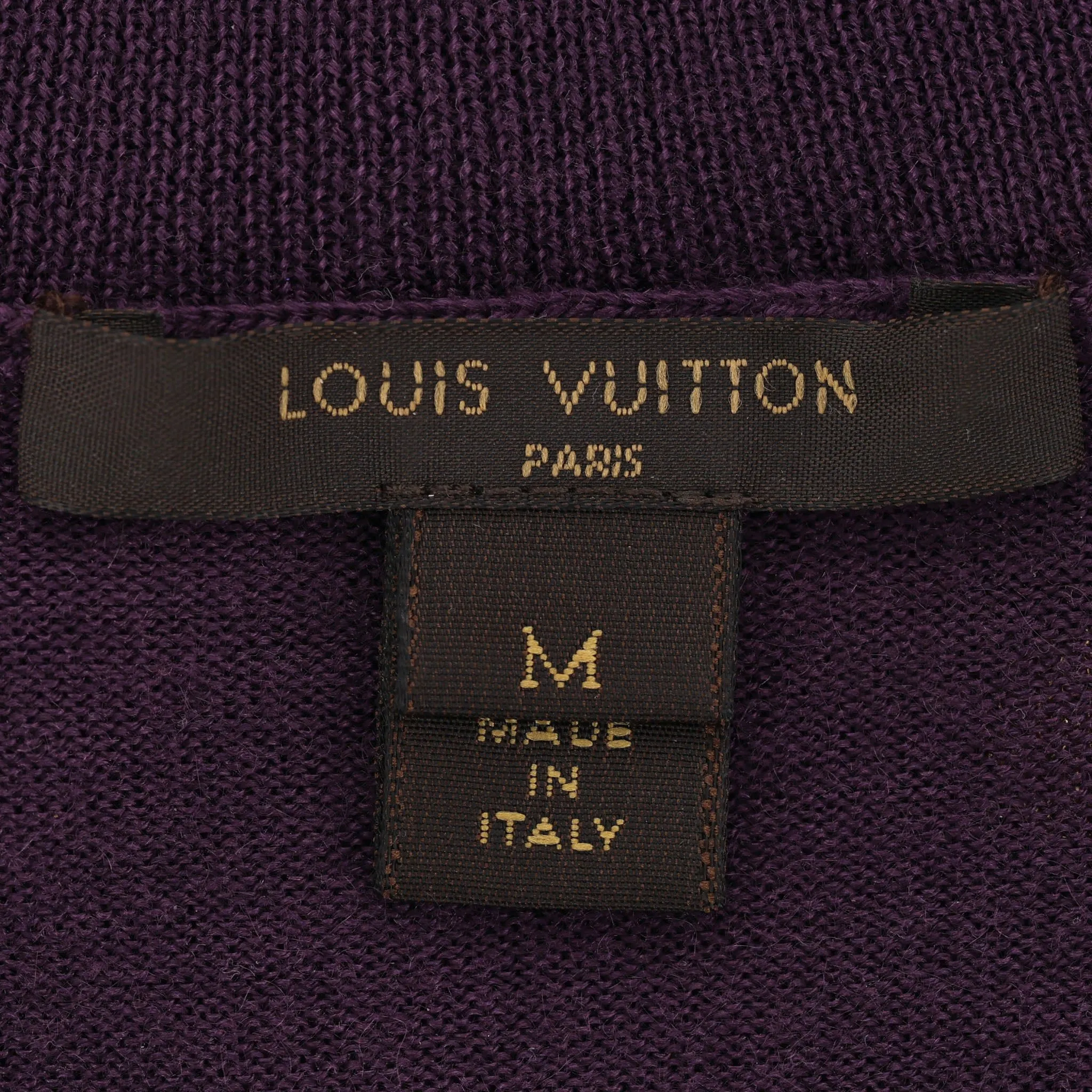 Louis Vuitton Wool Jumper With LV Monogram Buttons. Size M