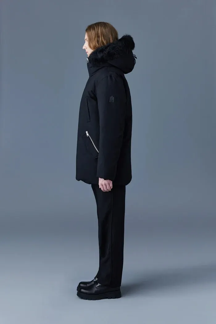 MACKAGE EDWARD-SH - 2-in-1 Down Parka With Hooded Bib And Detachable Sheepskin Collar