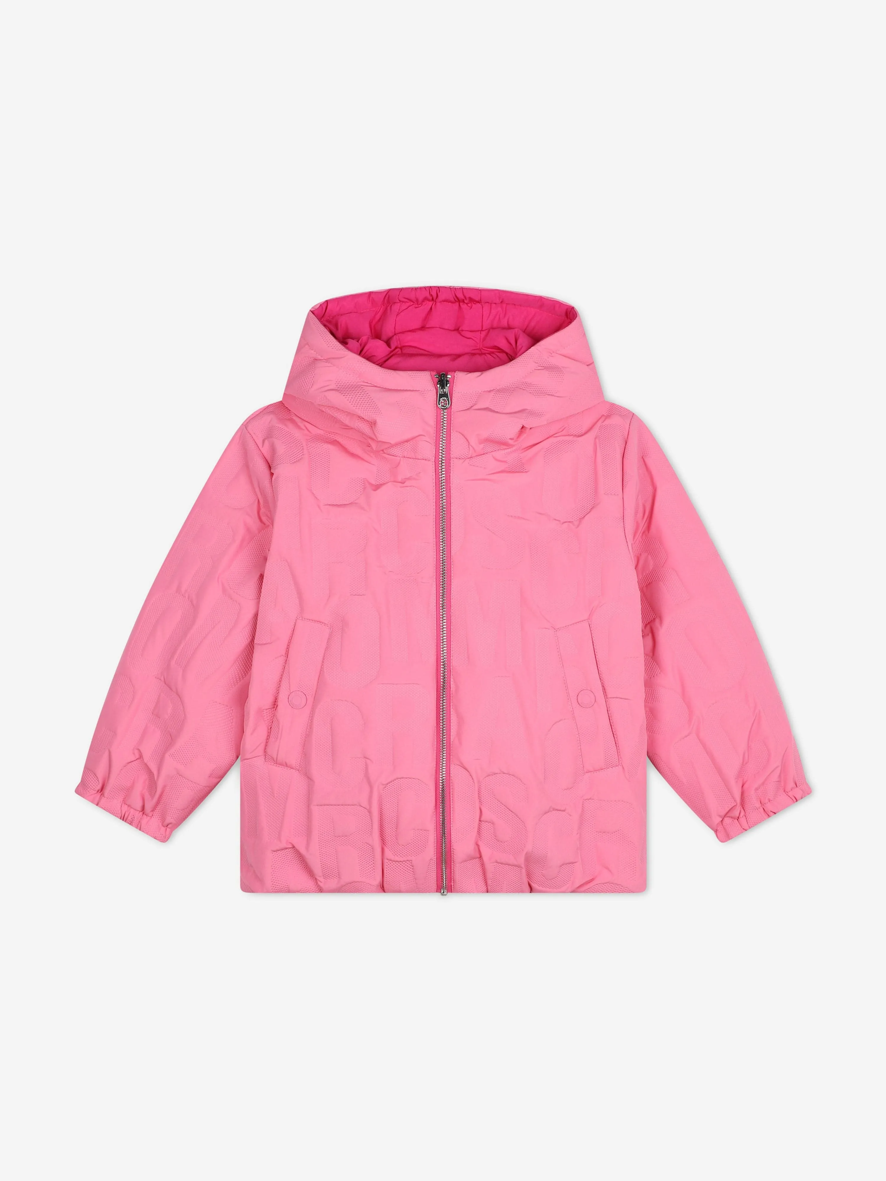 MARC JACOBS Girls Reversible Puffer Jacket in Pink