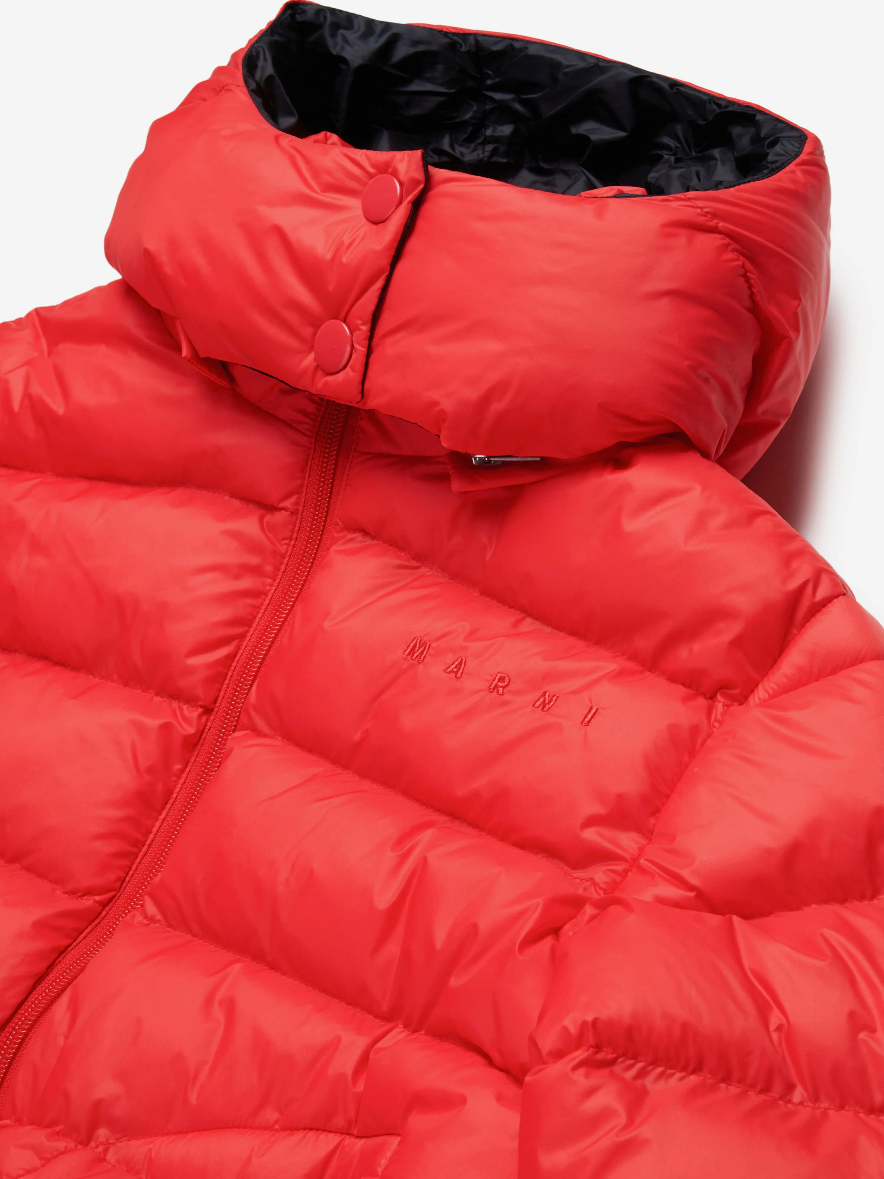 MARNI Kids Puffer Jacket in Red