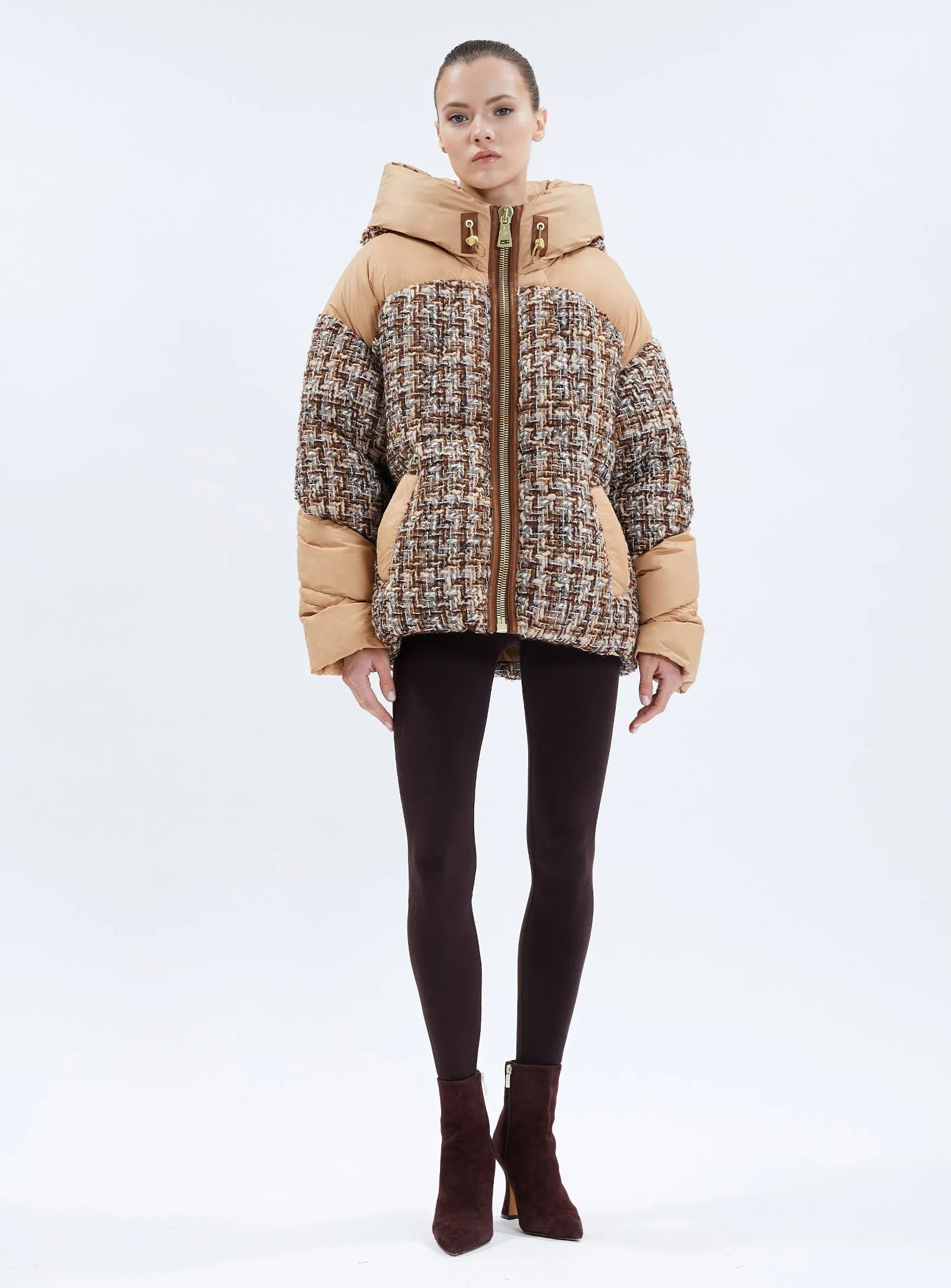 MATIGNON | TWEED JULES PUFFER JACKET