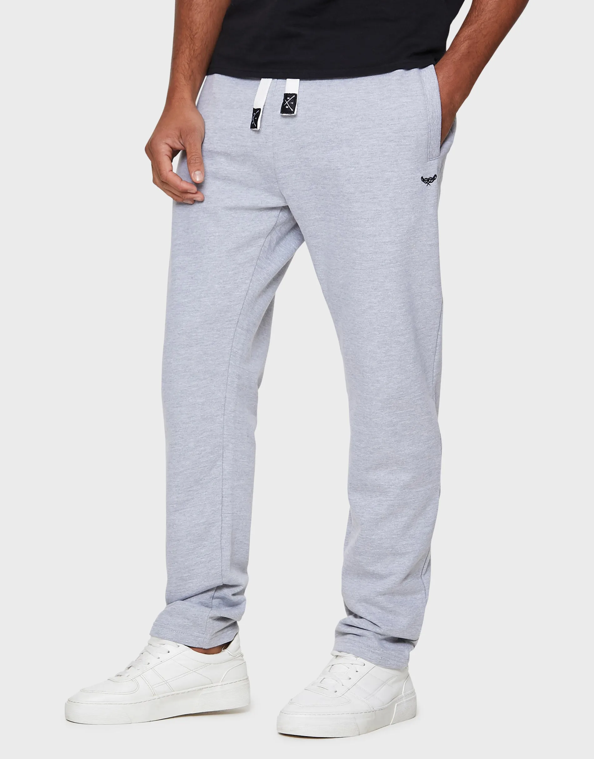 Men's Light Grey Straight Leg Joggers