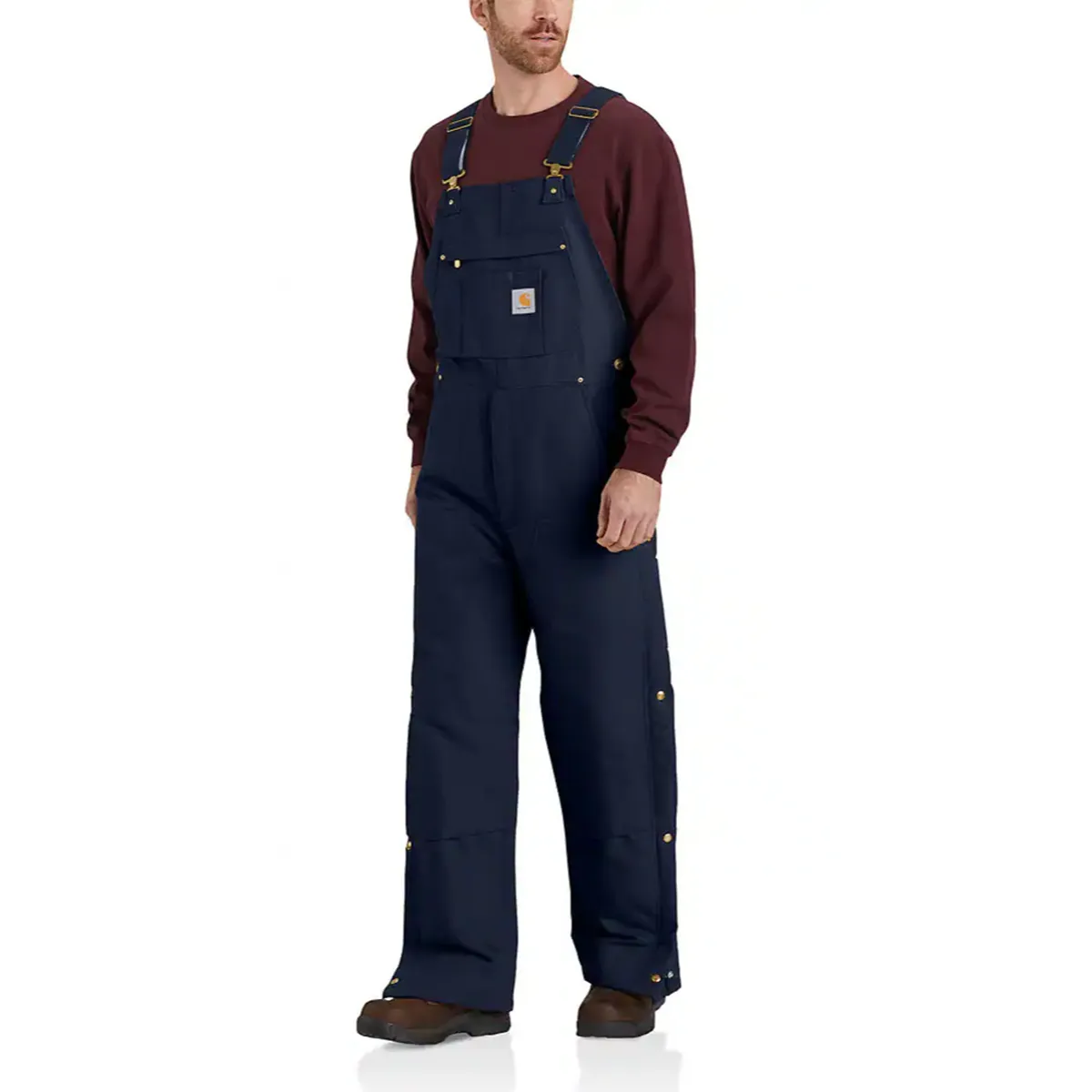 Men's Loose Fit Firm Duck Insulated Bib Overall 104393 <p>See All Colors</p>