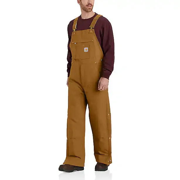 Men's Loose Fit Firm Duck Insulated Bib Overall 104393 <p>See All Colors</p>