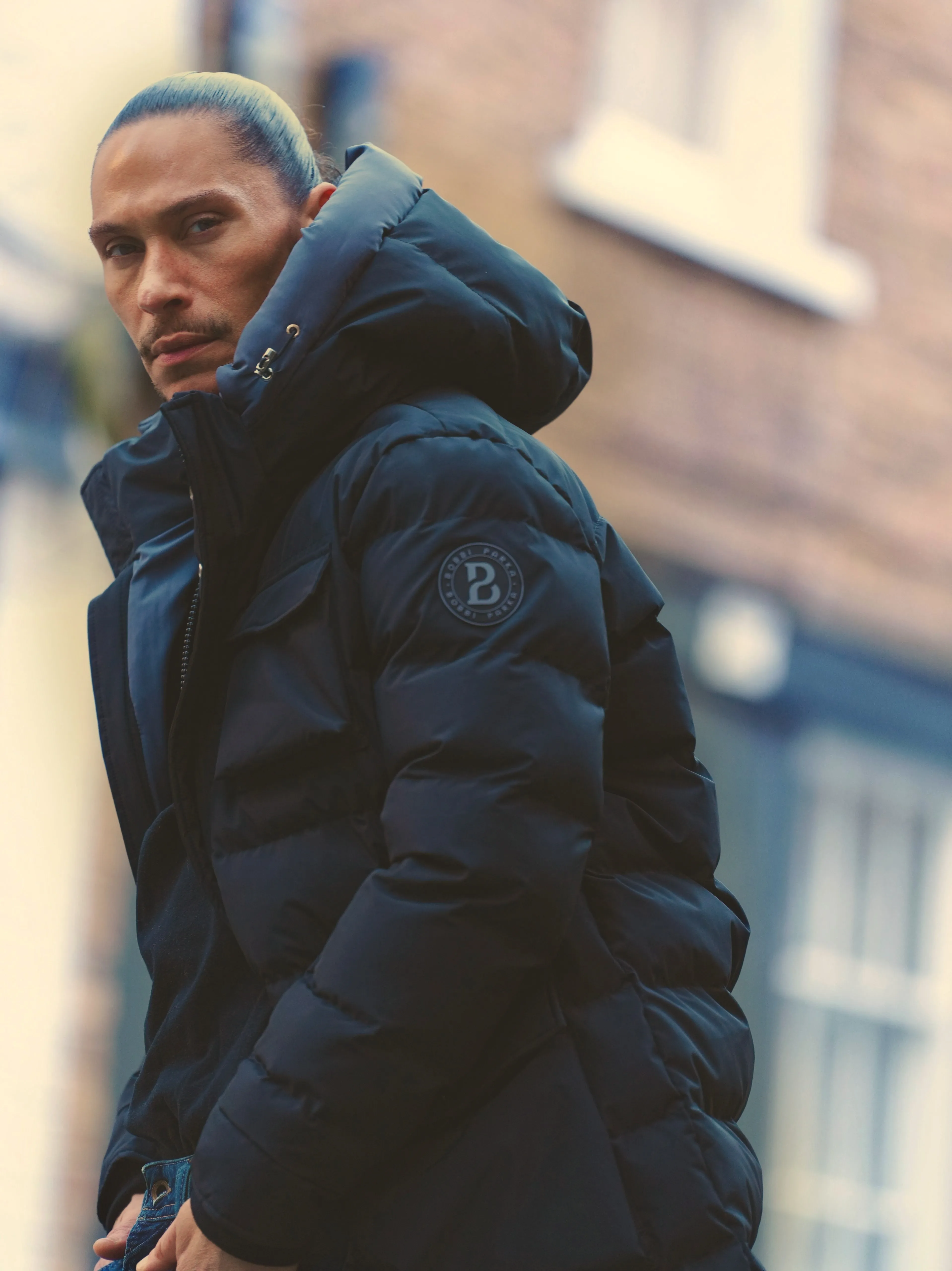 Mens Luxury long Black Puffer Jacket