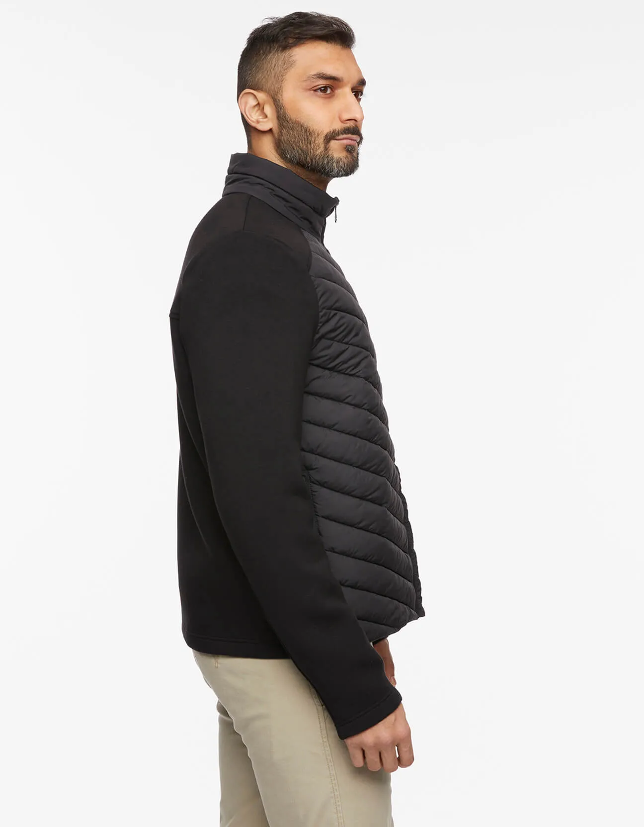 Men's Modern Neoprene Puffer Jacket