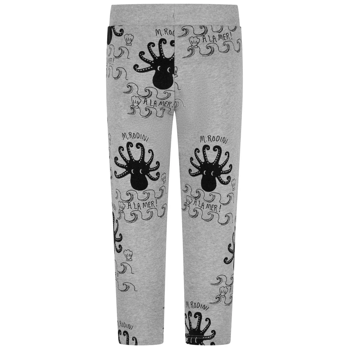 Mini Rodini Kids Cotton Octopus Print Joggers