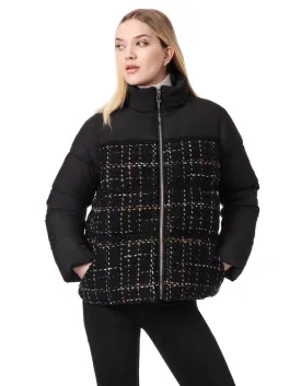 Mix Media Puffer Jacket