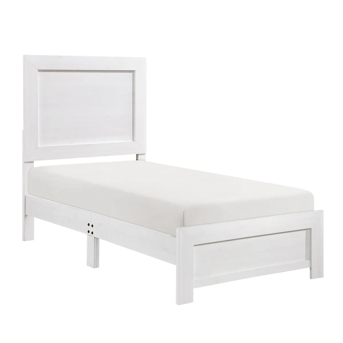 Modern White Twin (Single) Bed