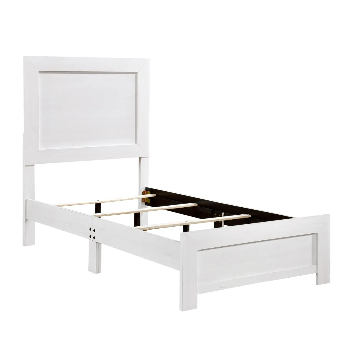 Modern White Twin (Single) Bed