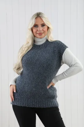 Mohair Borg Tank Jumper