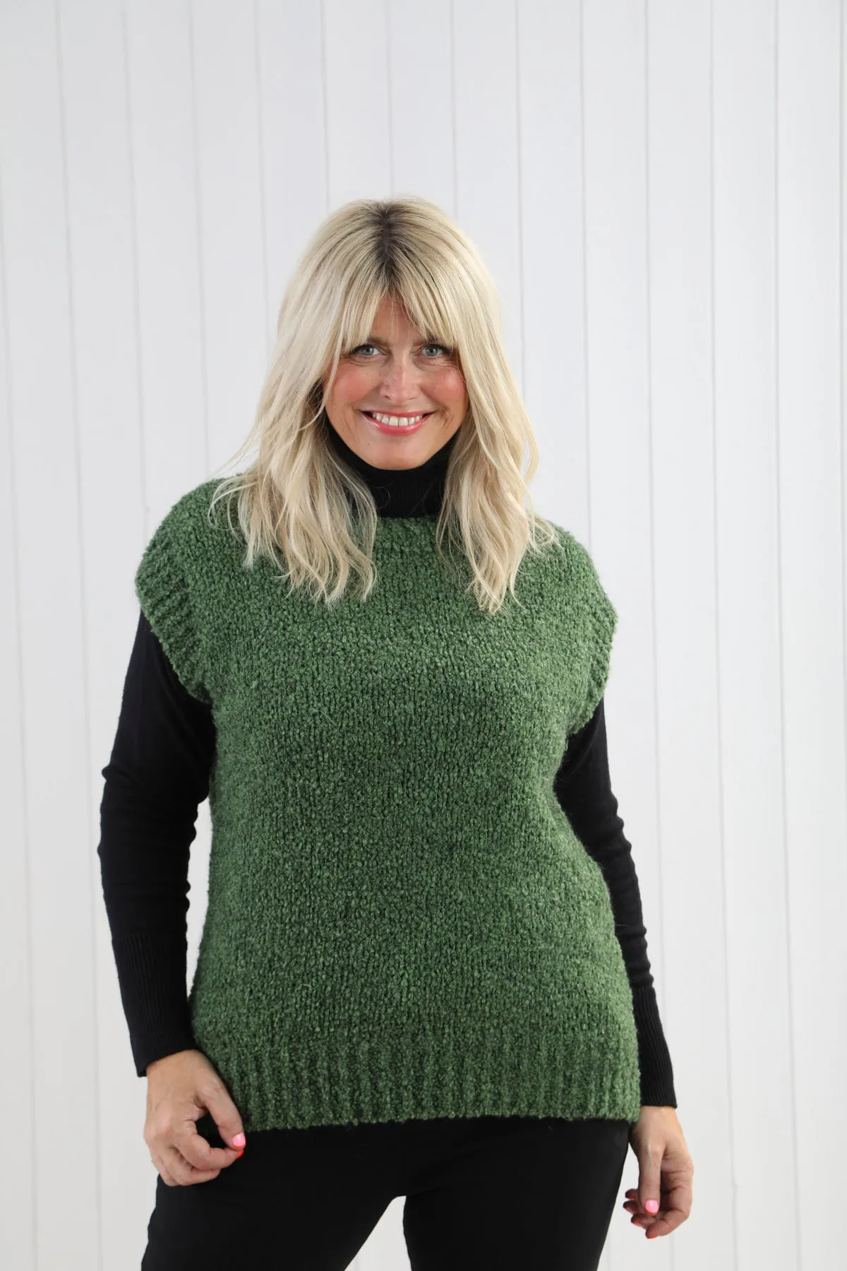 Mohair Borg Tank Jumper