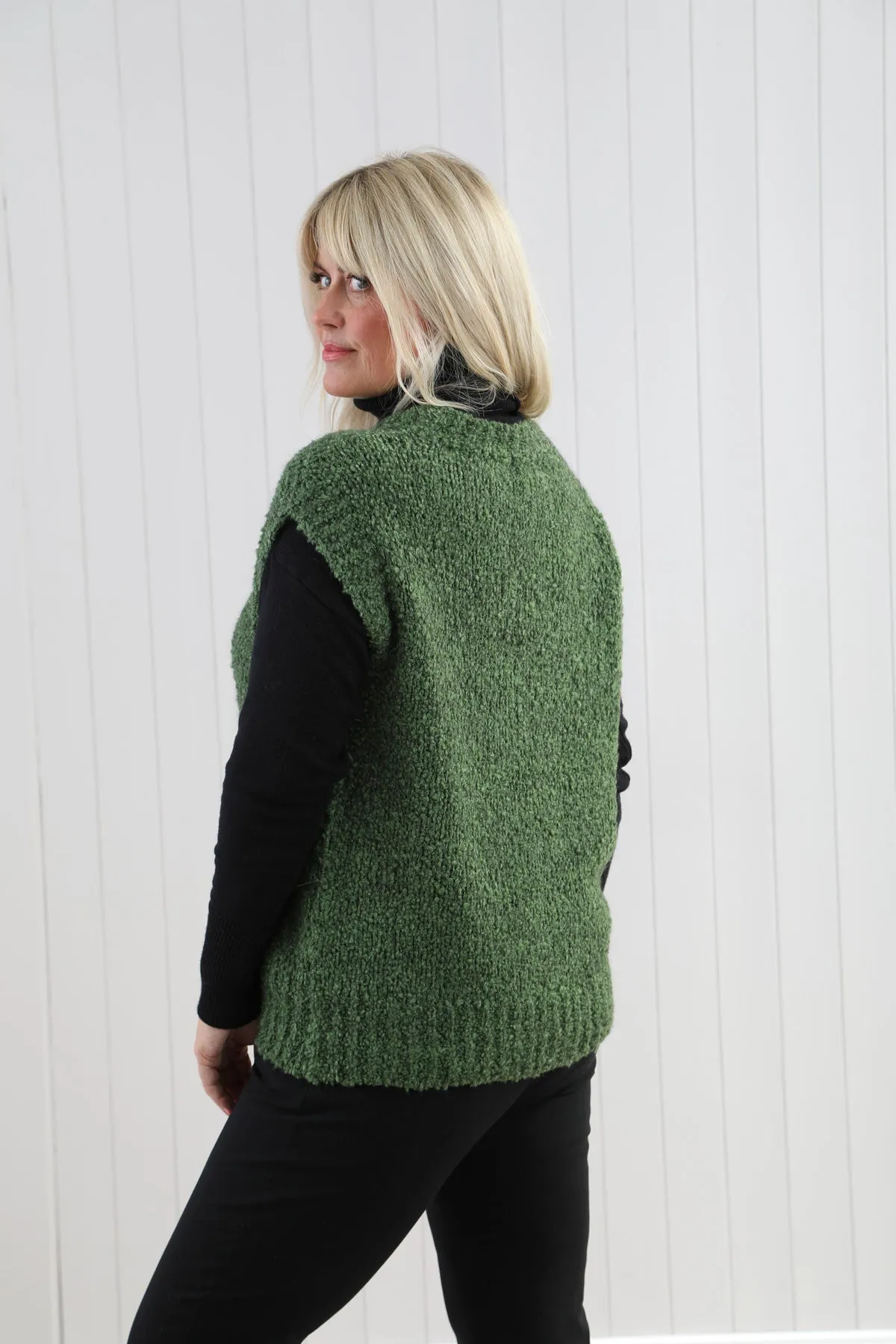 Mohair Borg Tank Jumper