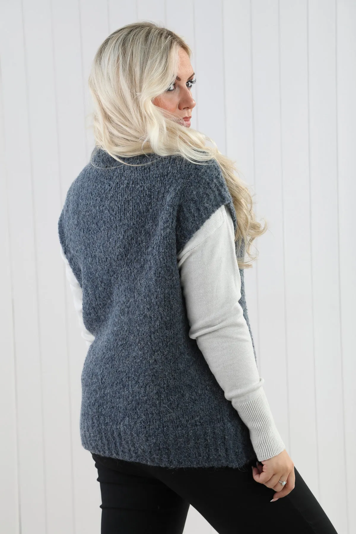 Mohair Borg Tank Jumper