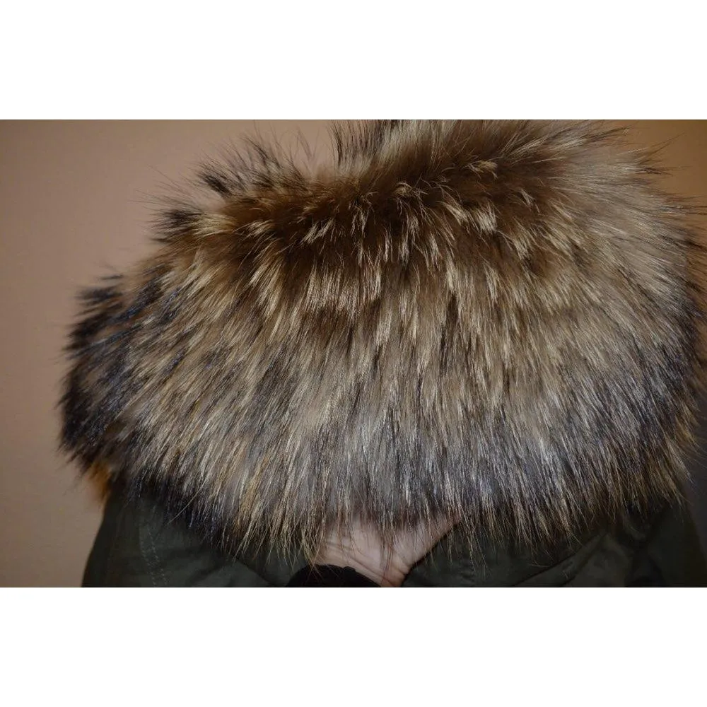 Natural Fur Green Parka