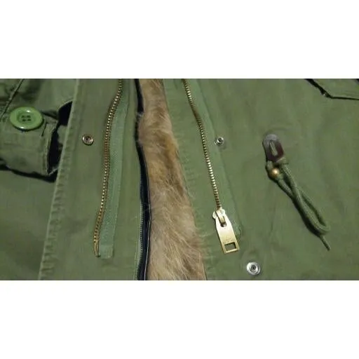 Natural Fur Green Parka