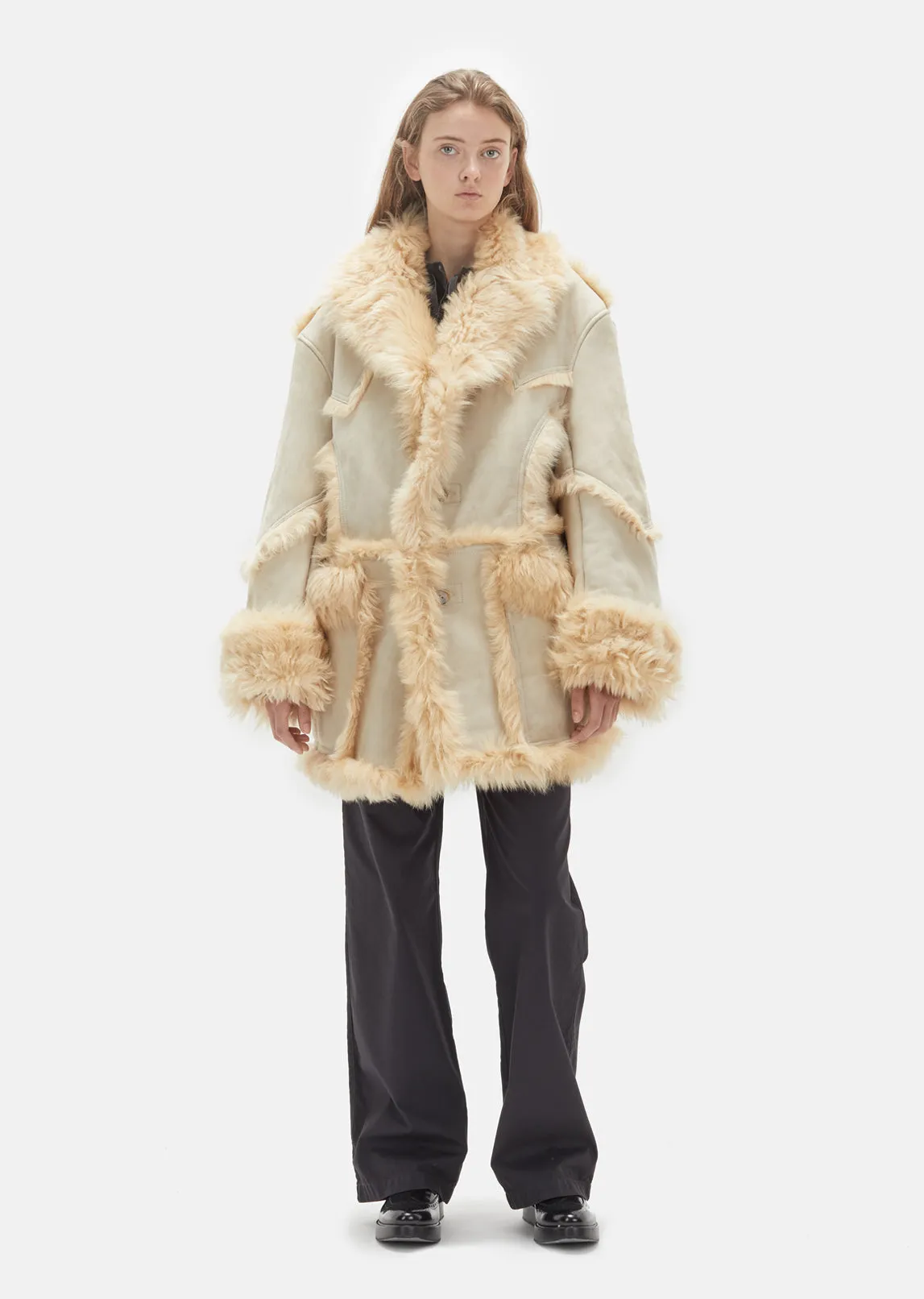 Natural Sheepskin Coat