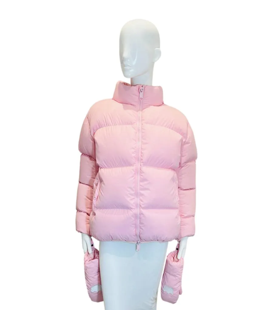 Nicopanda Uptown Puffer Down Jacket With Mittens. Size XS