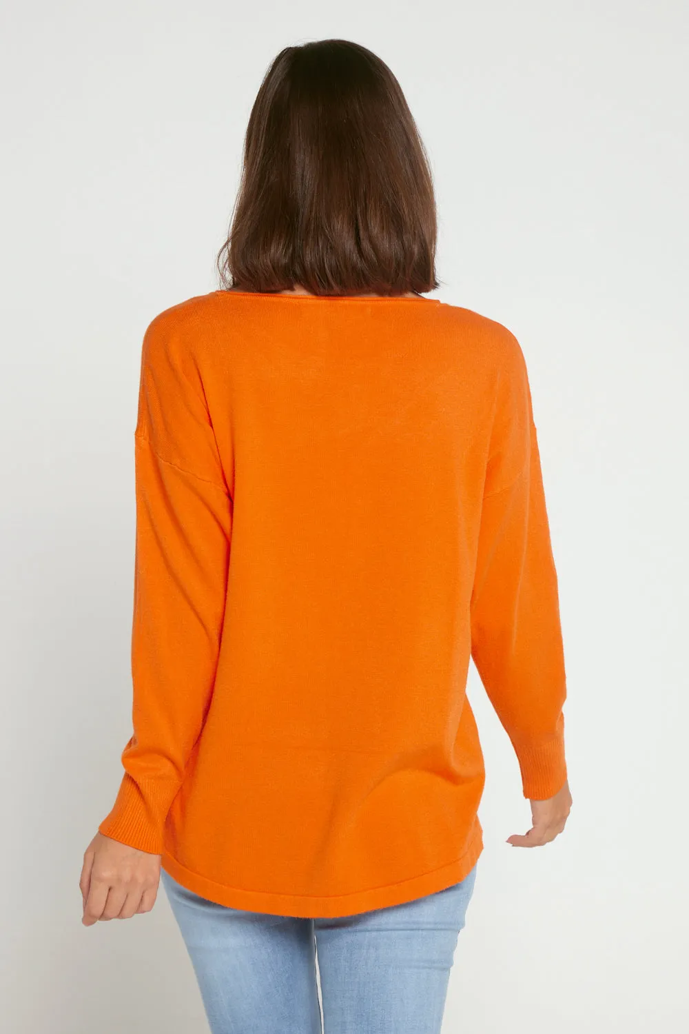 Nola Knit Jumper - Orange