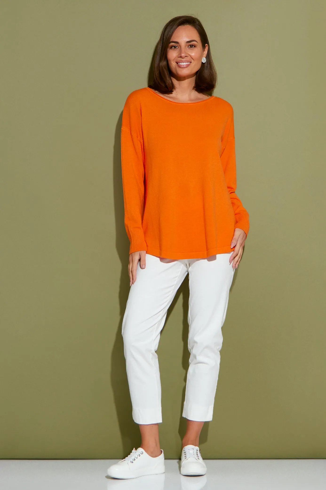 Nola Knit Jumper - Orange