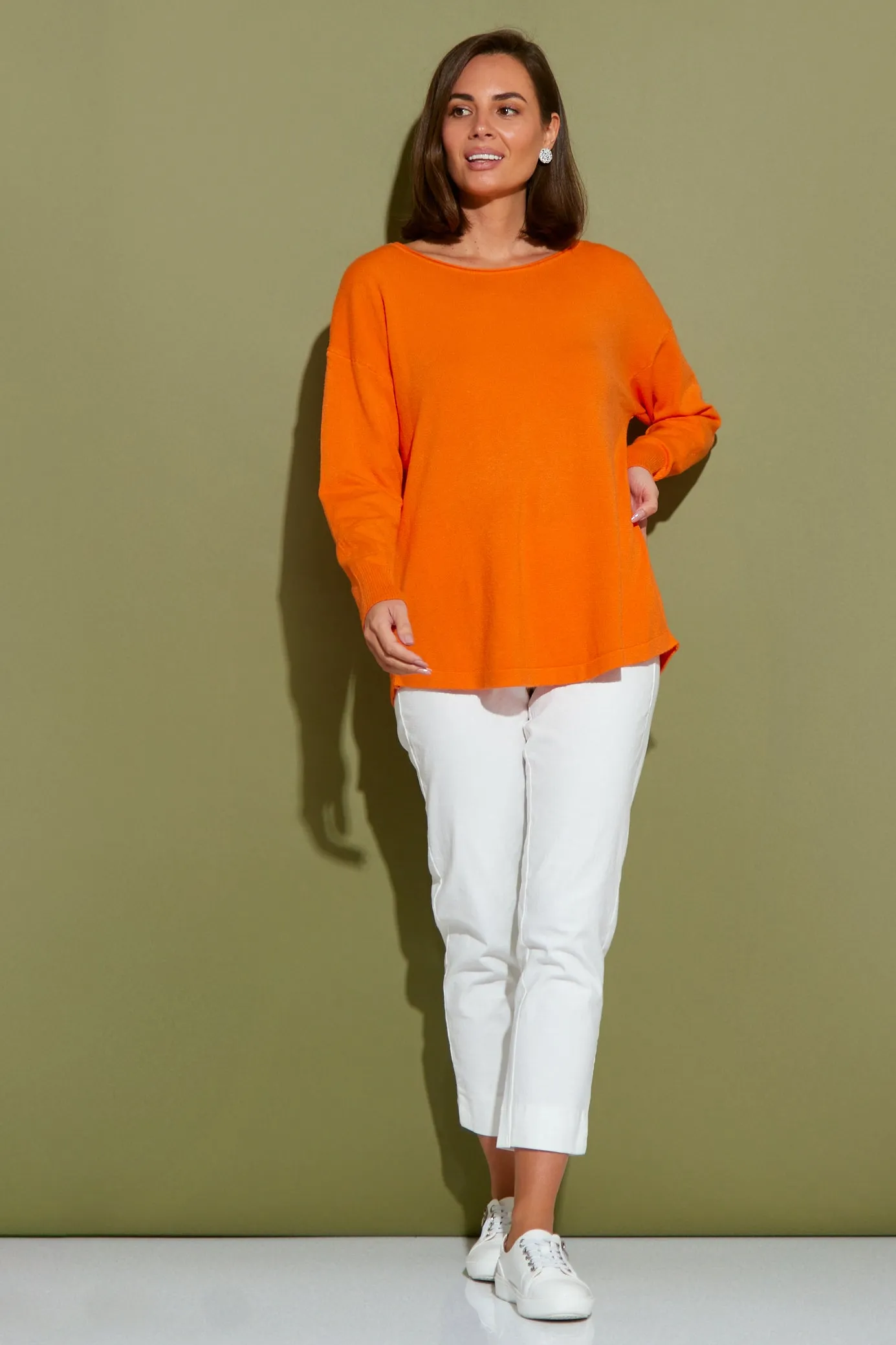 Nola Knit Jumper - Orange