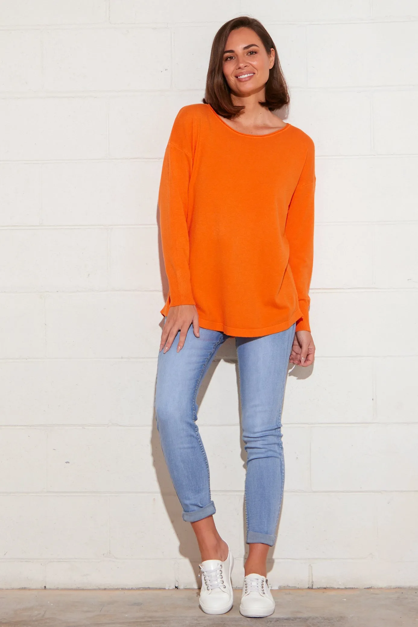 Nola Knit Jumper - Orange